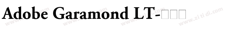 Adobe Garamond LT字体转换